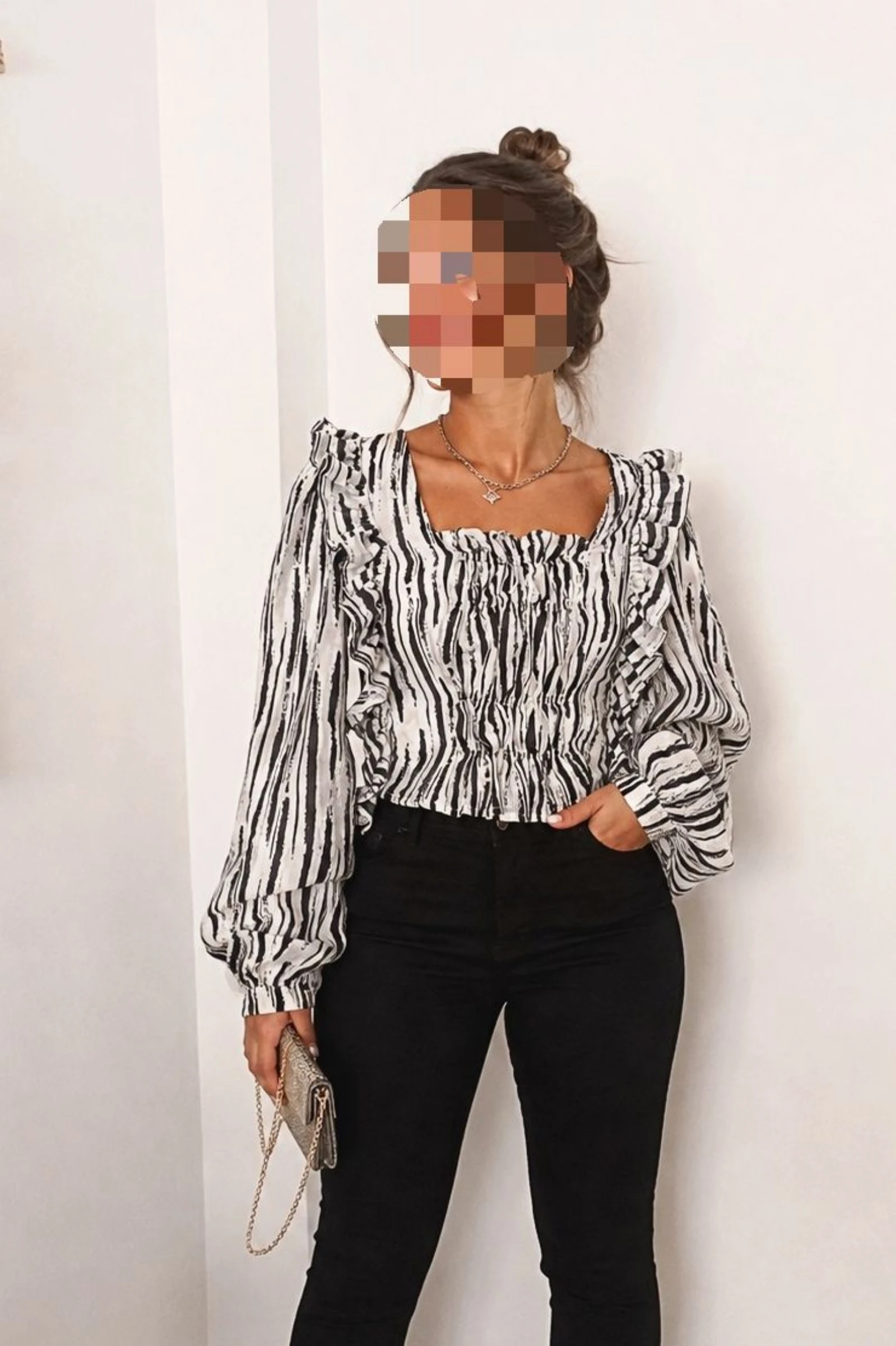 Cropped blouse romantische/boho stijl T.M – photo 2